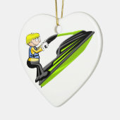 Jet ski fan keramisch ornament (Links)