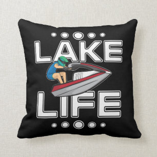 Jet Ski Gift Lake Life Beach Holiday Funny Jetski Kussen