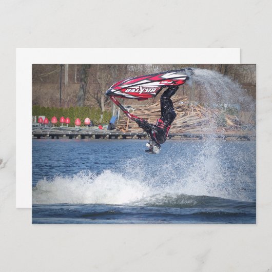 Jet Ski - Invitation (Devant / Derrière)