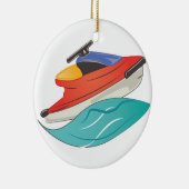 Jet Ski Keramisch Ornament (Rechts)