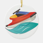 Jet Ski Keramisch Ornament (Voorkant)