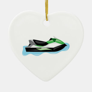 Jet Ski Keramisch Ornament