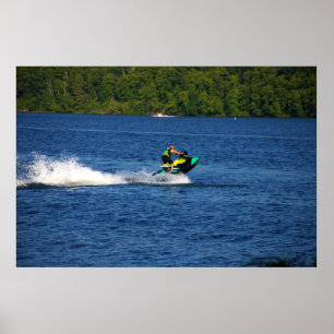 Jet Ski op het Poster van het meer