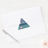 Jet Ski-paradijs Driehoek Sticker (Envelop)