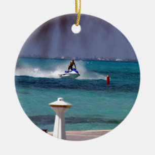 Jet Ski Paradise Keramisch Ornament