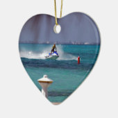 Jet Ski Paradise Keramisch Ornament (Links)