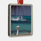 Jet Ski Paradise Metalen Ornament (Rechts)