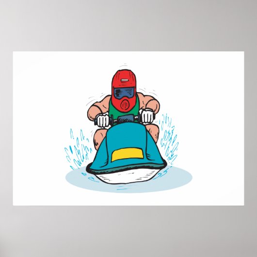 Jet Ski Poster (Voorkant)