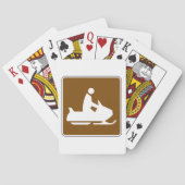 Jet Ski Sign Spelling-kaarten Pokerkaarten (Achterkant)