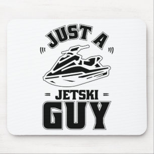 Jet Ski-skiër - Alleen een Jet Ski-man aan het ski Muismat