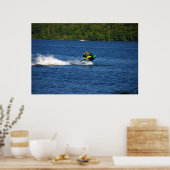 Jet Ski sur le lac Poster (Cuisine)