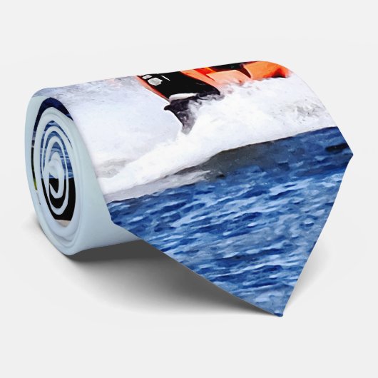 Jet Skiing by Colgate Clock Stropdas (Opgerold)