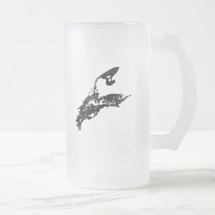 Jet ski's grote sprong matglas bierpul