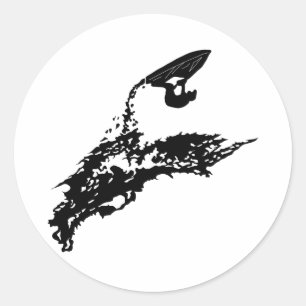 Jet ski's grote sprong ronde sticker
