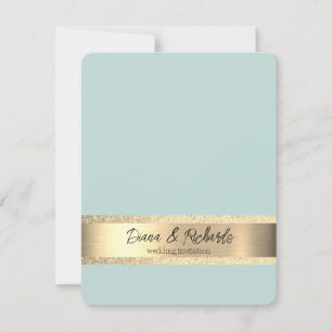 Jet Stream Gold Foil Rustique Faire-part de mariag