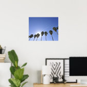 Jet Stream over palmbomen Poster (Thuiskantoor)