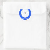 Jet Travel Vierkante Sticker (Tas)