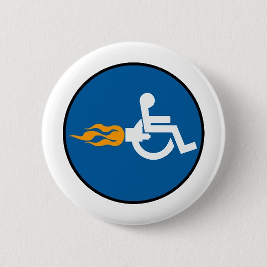 Jet Wheelstoel Ronde Button 5,7 Cm (Voorkant)