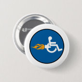 Jet Wheelstoel Ronde Button 5,7 Cm (Voorkant /achterkant)