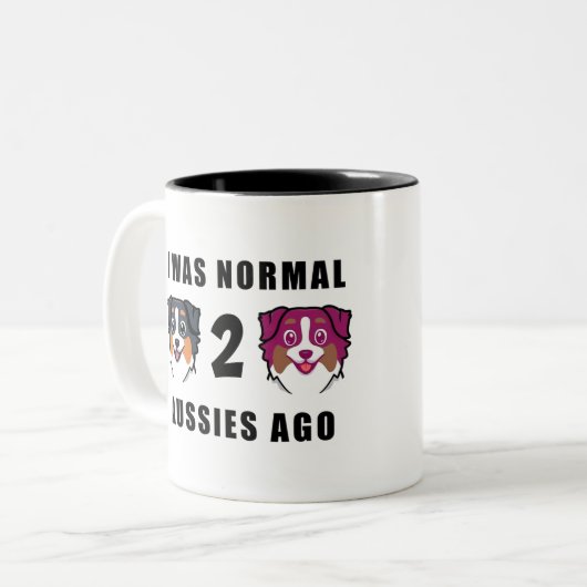 J'étais normal il y a 2 aussiées Mug (Devant gauche)