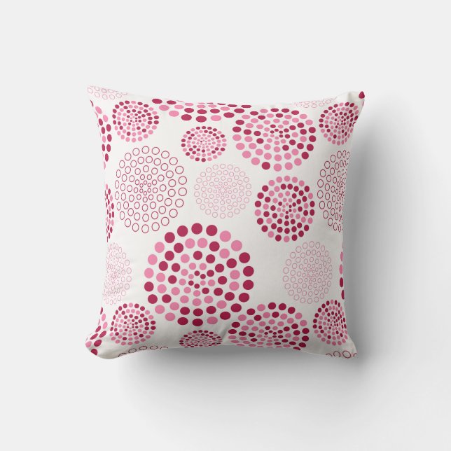 Jeté de Coussin - Motif Cercle (Recto)