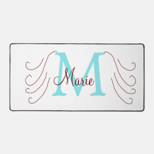 jeté simple minimal ajouter nom monogramme rose ro