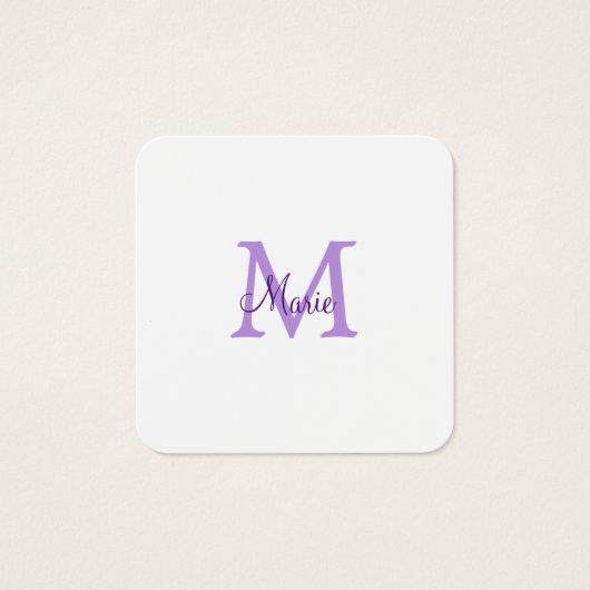 jeté simple minimal ajouter nom monogramme rose ro (Devant)