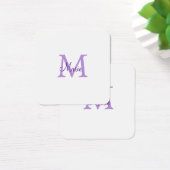 jeté simple minimal ajouter nom monogramme rose ro (Bureau)