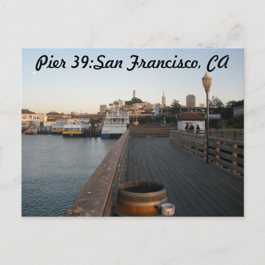 Jetée 39 : San Francisco, CA Carte postale (Devant)
