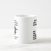 Jetée Contre Un Mur Drôle Mug (Centre)