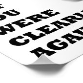 Jetée Contre Un Mur Drôle Poster (Coin)