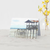 "jetée de pêche" vide à l'intérieur de la carte de (Fleur jaune)