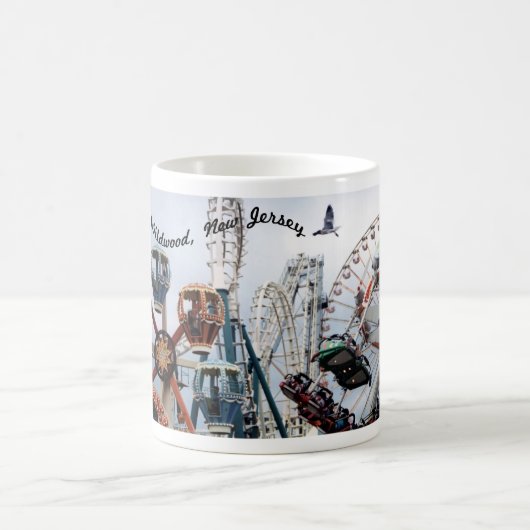 Jetée de Shore-Wildwood Texte Mug II (Centre)