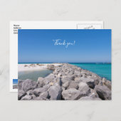 Jetée du milieu de Shell Island Carte de remerciem (Devant / Derrière)