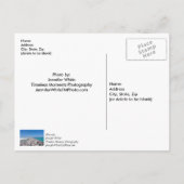 Jetée du milieu de Shell Island Carte de remerciem (Dos)