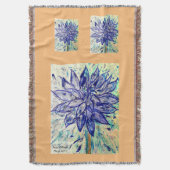 Jeter Couverture Rare Bleu Dalhia (devant Vertical)