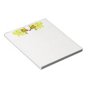 Jeter des cartes sur un bloc-notes de taille moyen (Incliné)