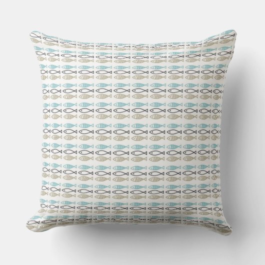 Jeter des coussins - Poisson Motif scandinave (Recto)