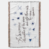 Jeter la couverture avec la Bible Verse Psaume 147 (devant Vertical)