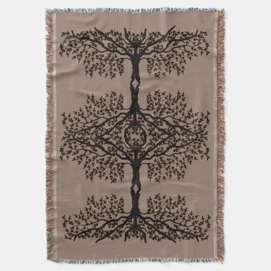 Jeter la couverture - Réflexions de l'arbre de ple (devant Vertical)