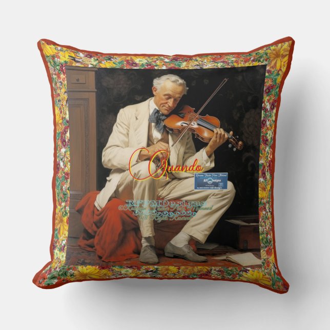 Jeter Oreiller 1 Rouge brûlé(Quando)RFPMDesigns ©️ (Recto)