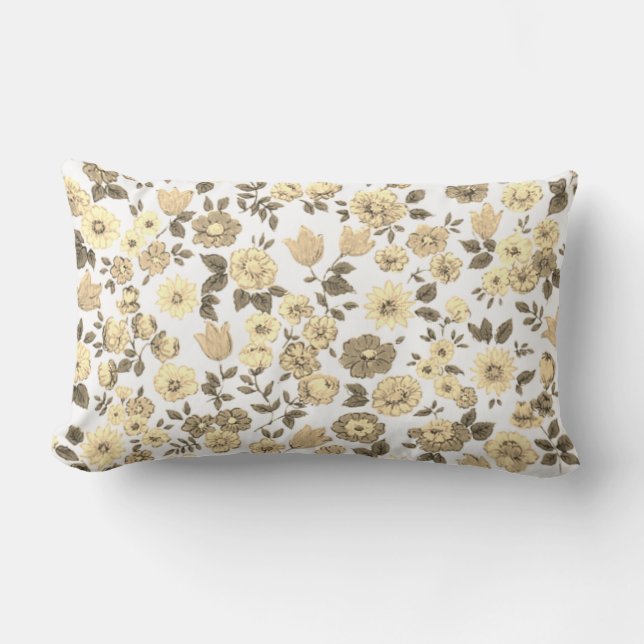 Jeter Oreiller Art et fleurs design (Recto)