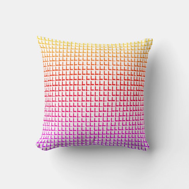 Jeter Oreiller Carrés colorés (Recto)