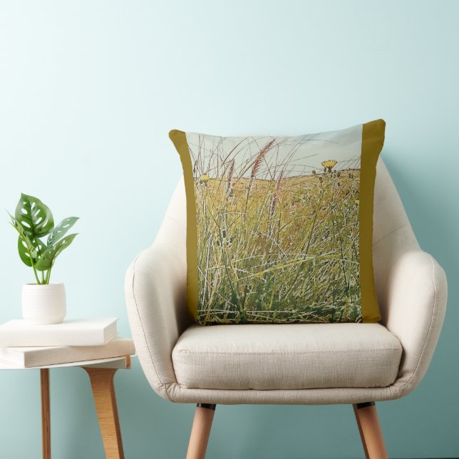 Jeter Oreiller "Fleurs sauvages" (Chaise)