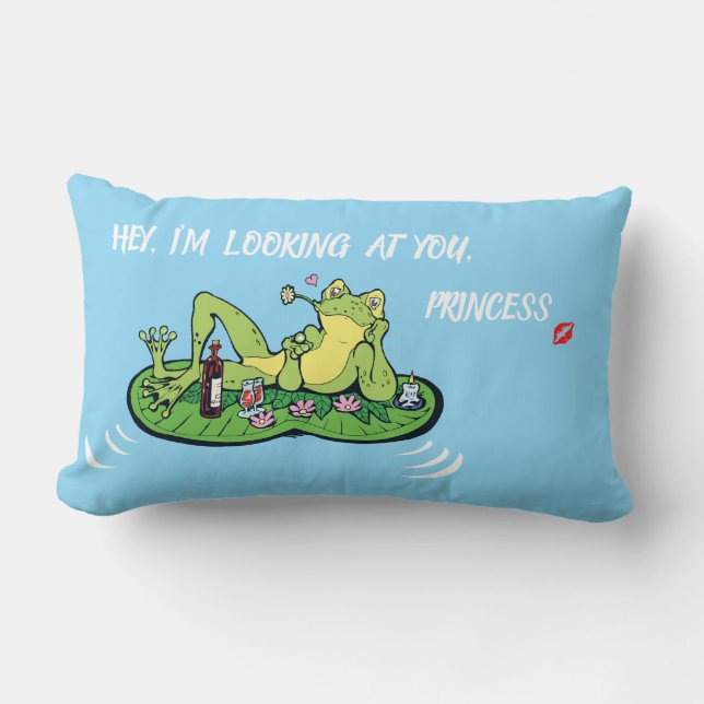 Jeter Oreiller Saint Valentin Amour Grenouille (Recto)