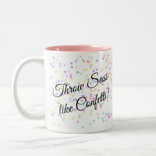 Jeter Sass/Poodle Rose Deux Tone Café Mug