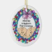 Jeter un coup d'oeil ornement de Noël du bébé de (Droite)