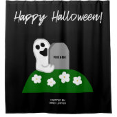 Jeter Un Coup D'Oeil Un Fantôme Douche Rideau (Devant)