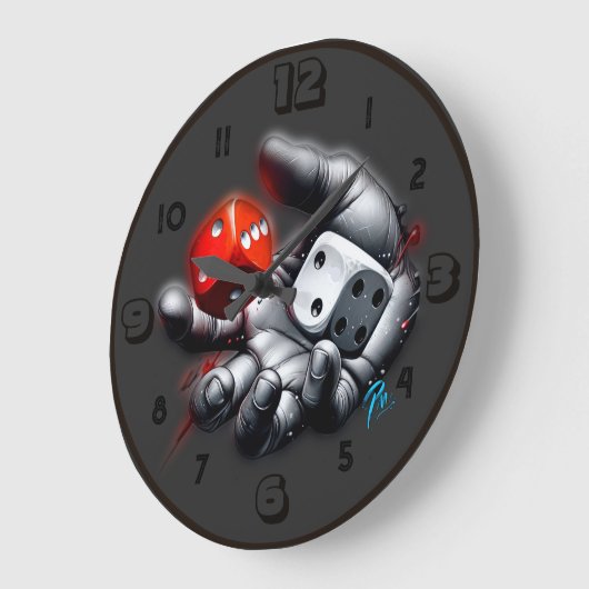 Jeter un dés 101 Horloge (Angle)