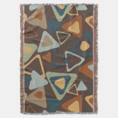 Jeter Une Couverture Avec Triangles Modernes Du Mi (devant Vertical)